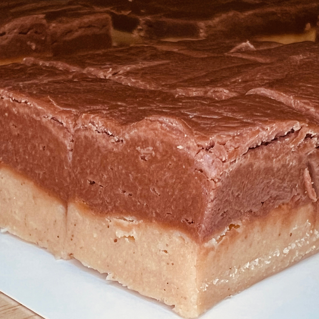 Close up of Chocolate Peanut Butter Fudge