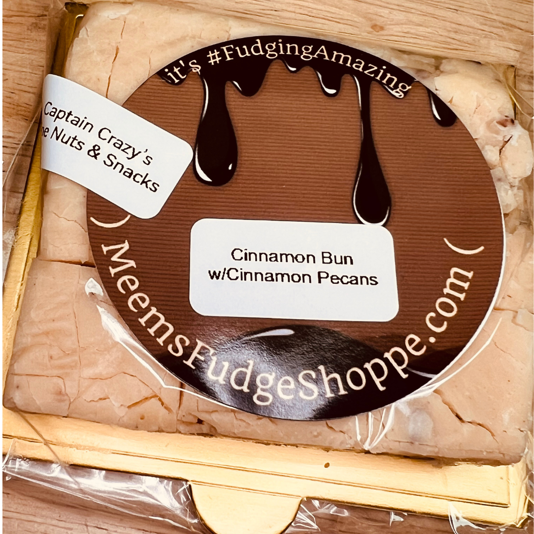 Package of Cinnamon Bun Fudge
