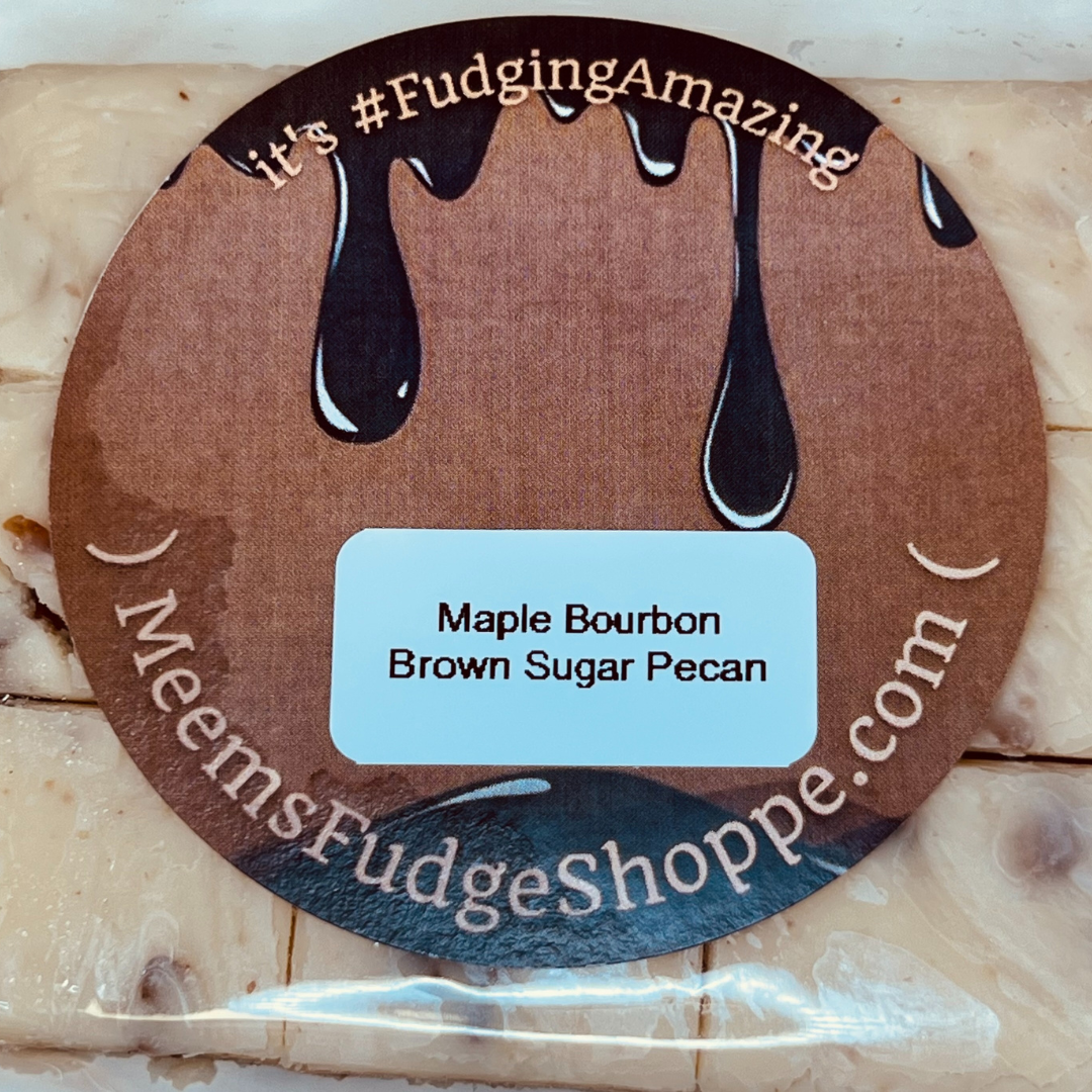 Maple Fudge with Bourbon Brown Sugar Pecans