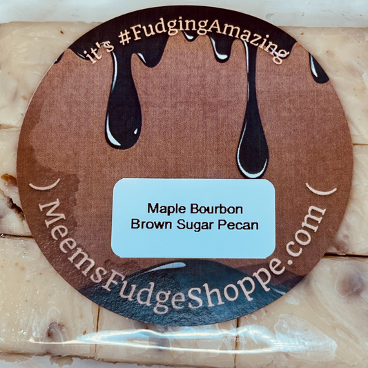 Maple Fudge with Bourbon Brown Sugar Pecans