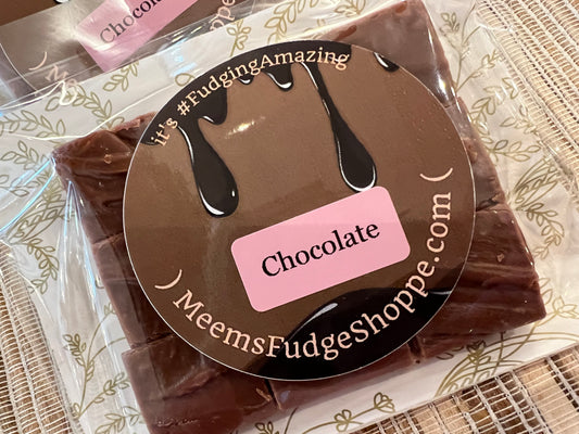 Chocolate Fudge as packaged in 1/4 pound