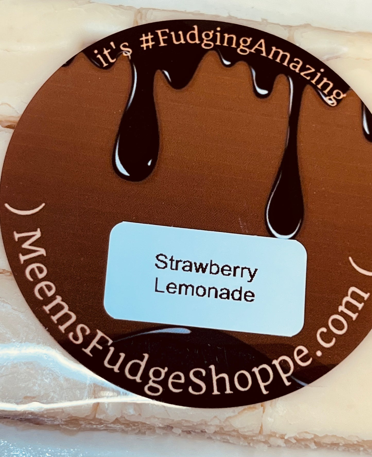 Package of Strawberry Lemonade Fudge