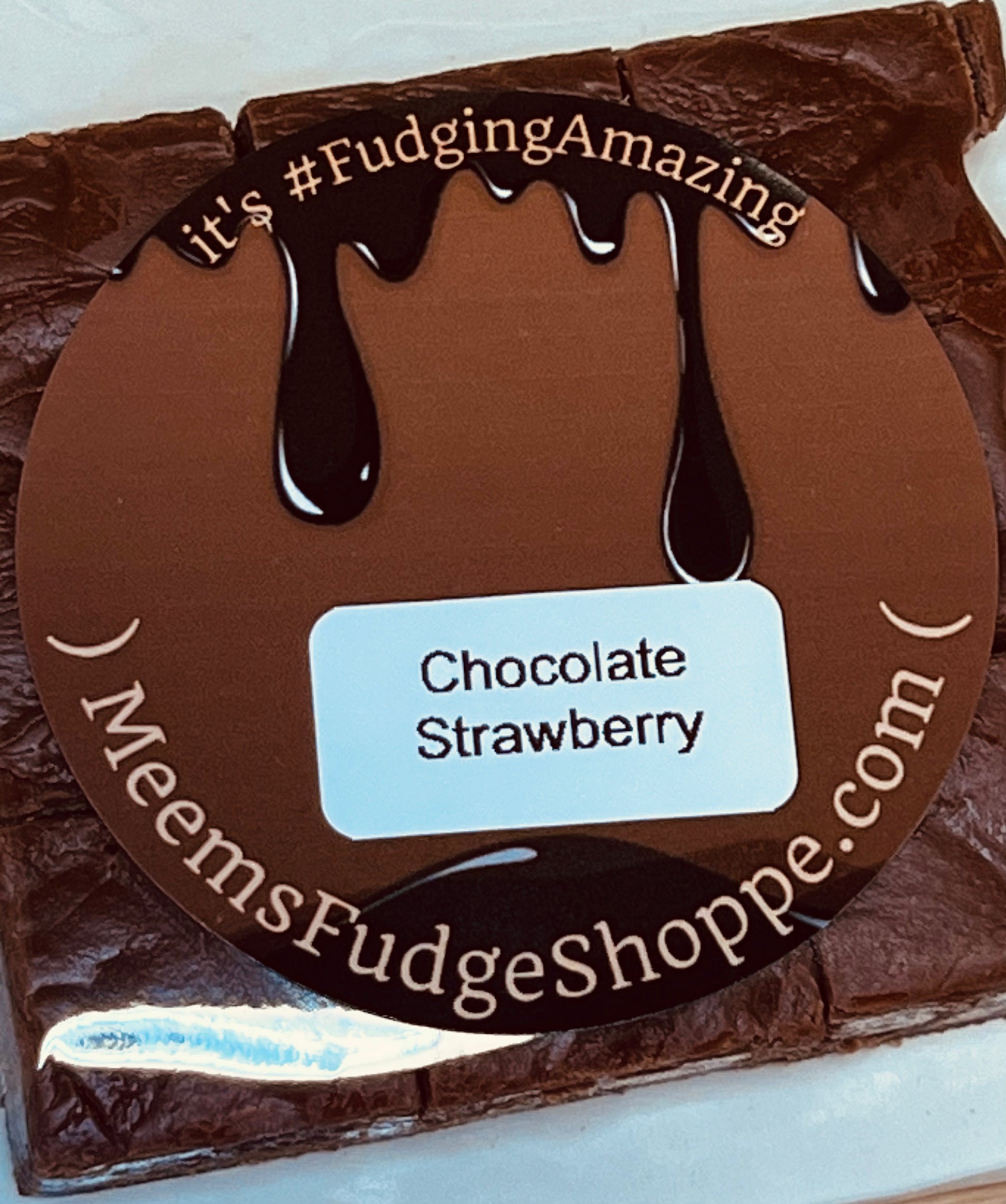 Package of Chocolate Strawberry Fudge