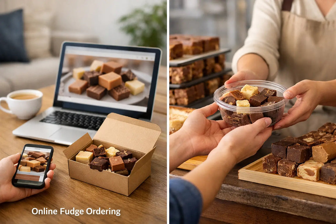 Online Fudge Ordering vs Local Pickup