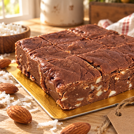Handmade Chocolate Almond Coconut Fudge | Meem's Fudge Shoppe