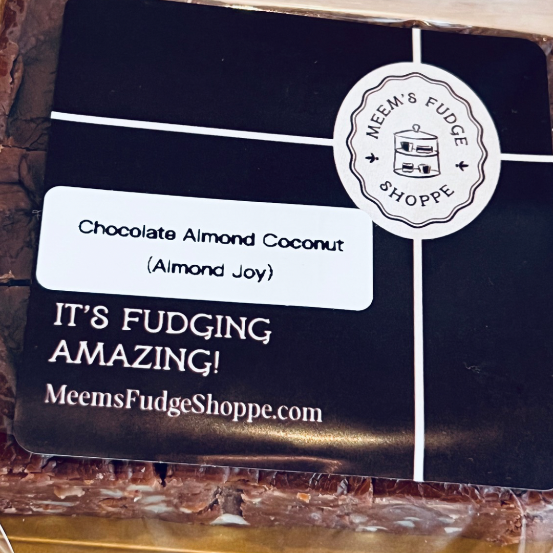 Handmade Chocolate Almond Coconut Fudge | Meem's Fudge Shoppe