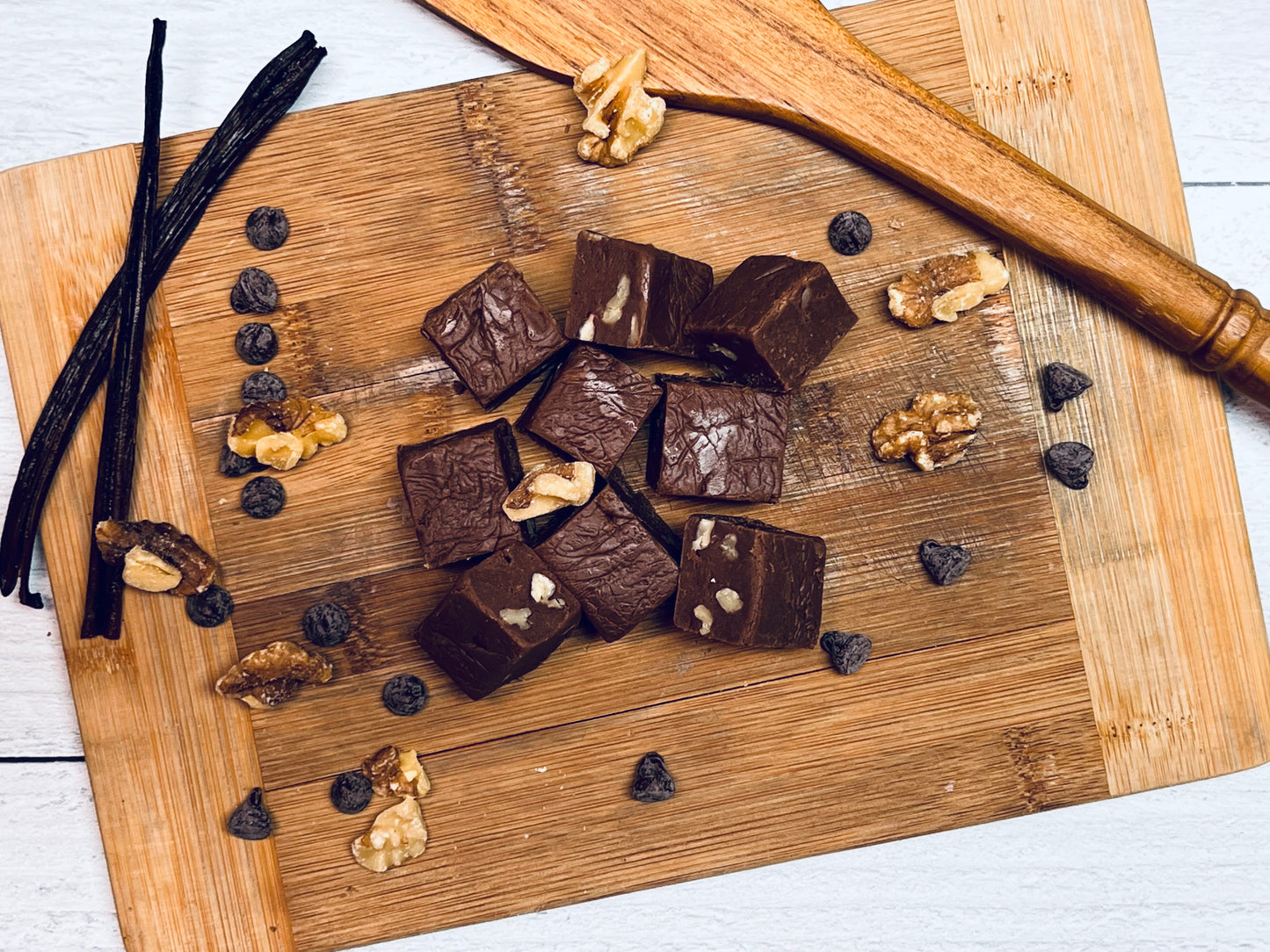 Chocolate Buckwheat Honey Fudge with Walnuts