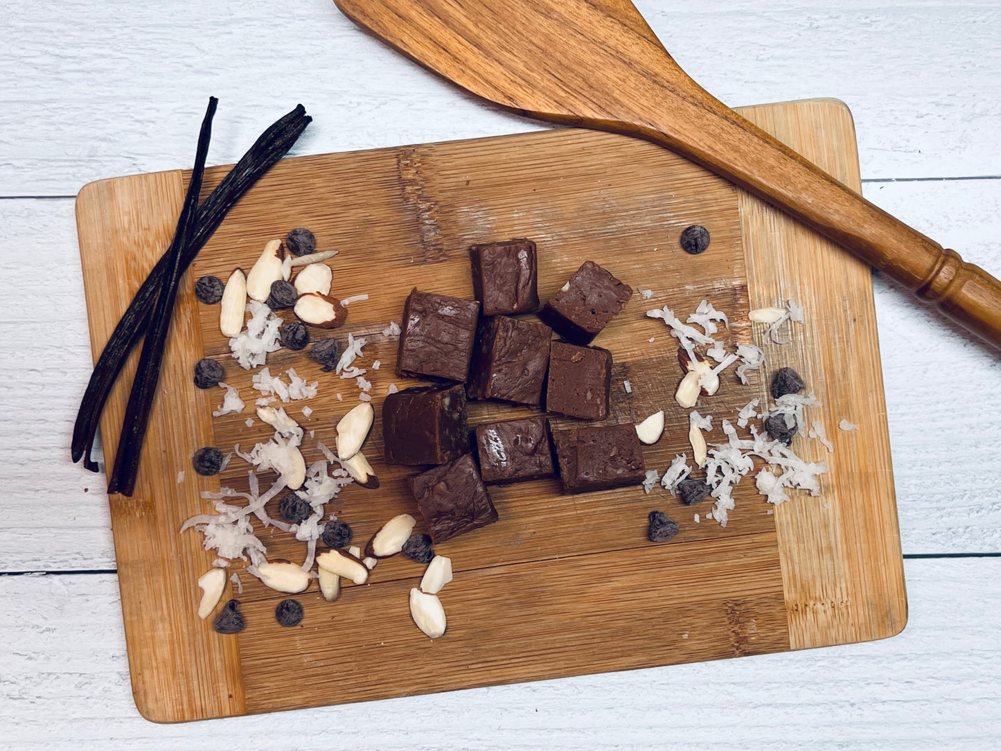 Chocolate w/Almonds & Coconut Fudge