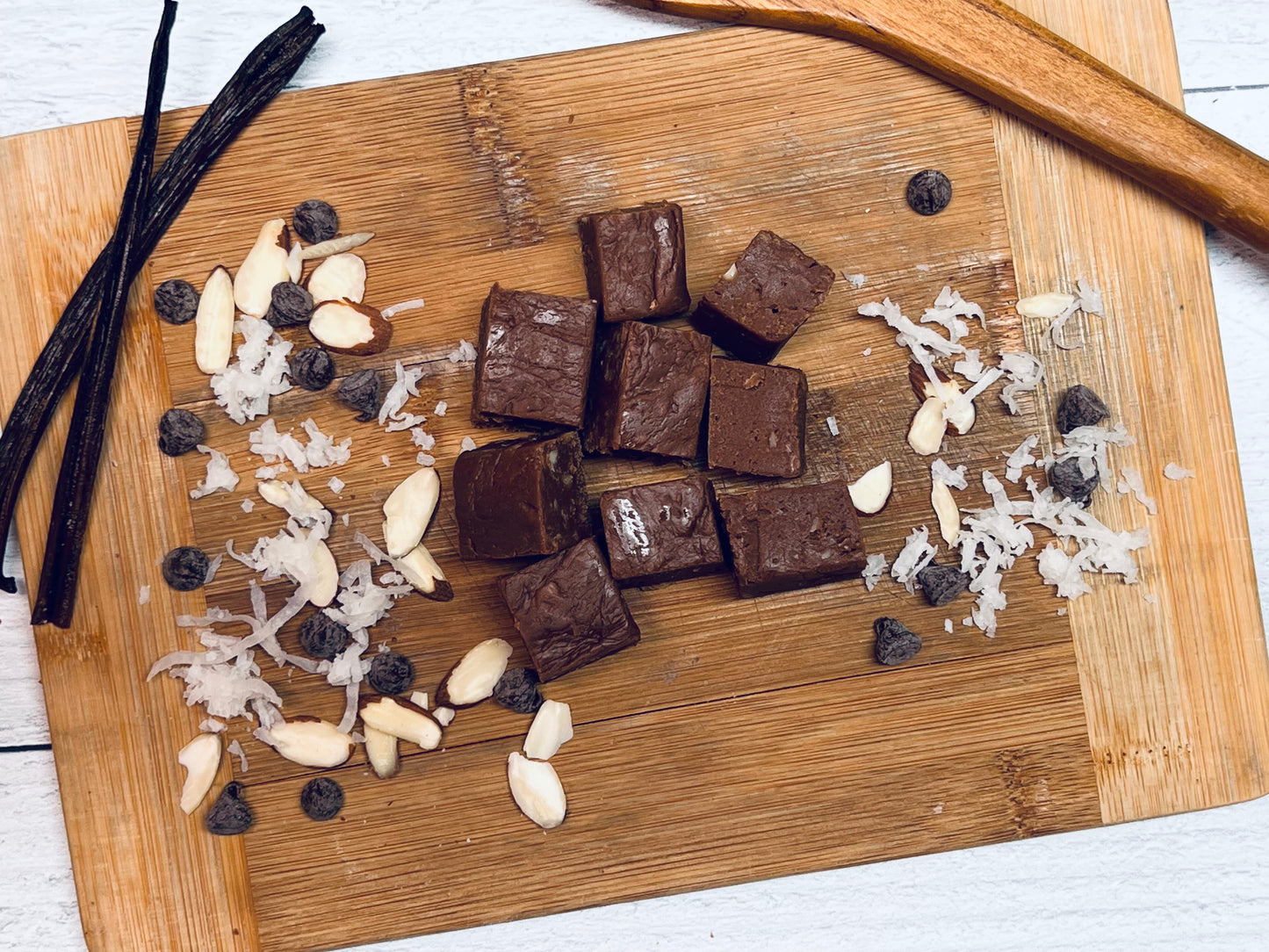 Chocolate w/Almonds & Coconut Fudge