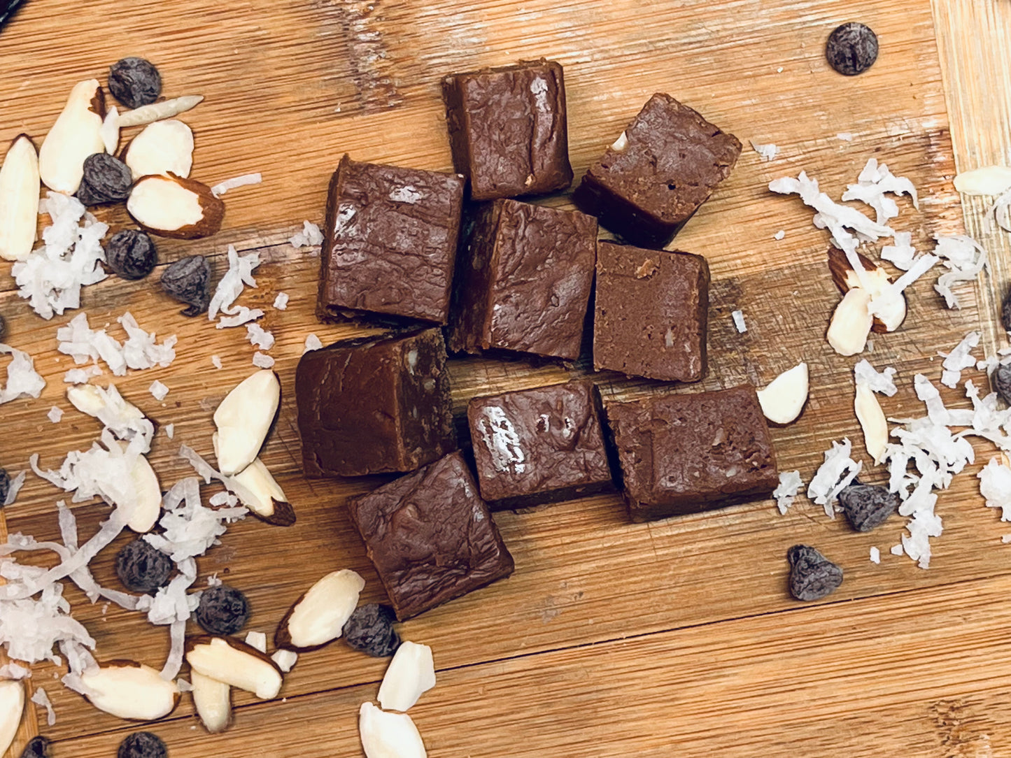 Chocolate w/Almonds & Coconut Fudge