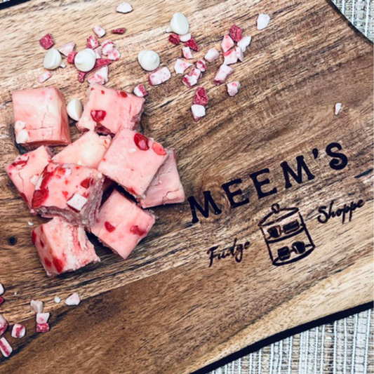 White Chocolate Candy Cane Fudge