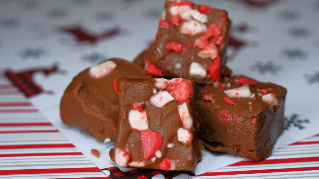 Milk Chocolate Candy Cane Fudge